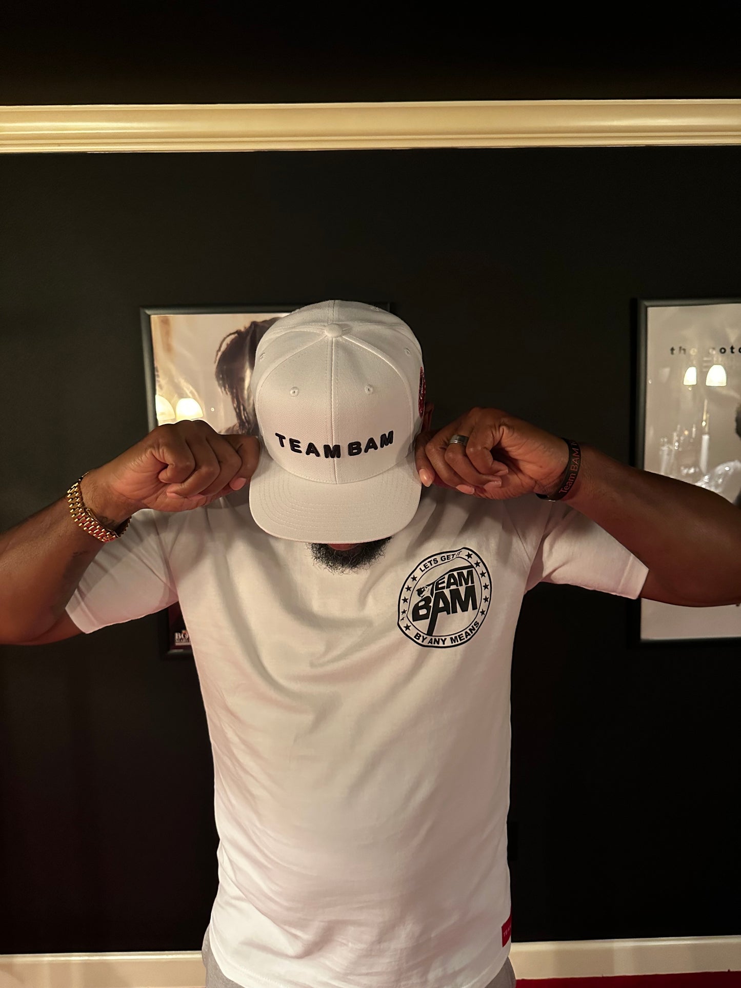 Team BAM White Crown SnapBack - TEAM BAM CLOTHING