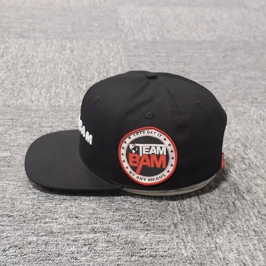 TEAM BAM BLACK CROWN CAP - TEAM BAM CLOTHING